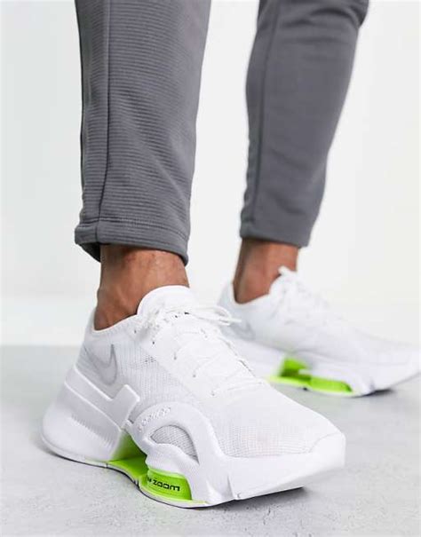 nike trainingsschuh air zoom superrep iii weiß/silber